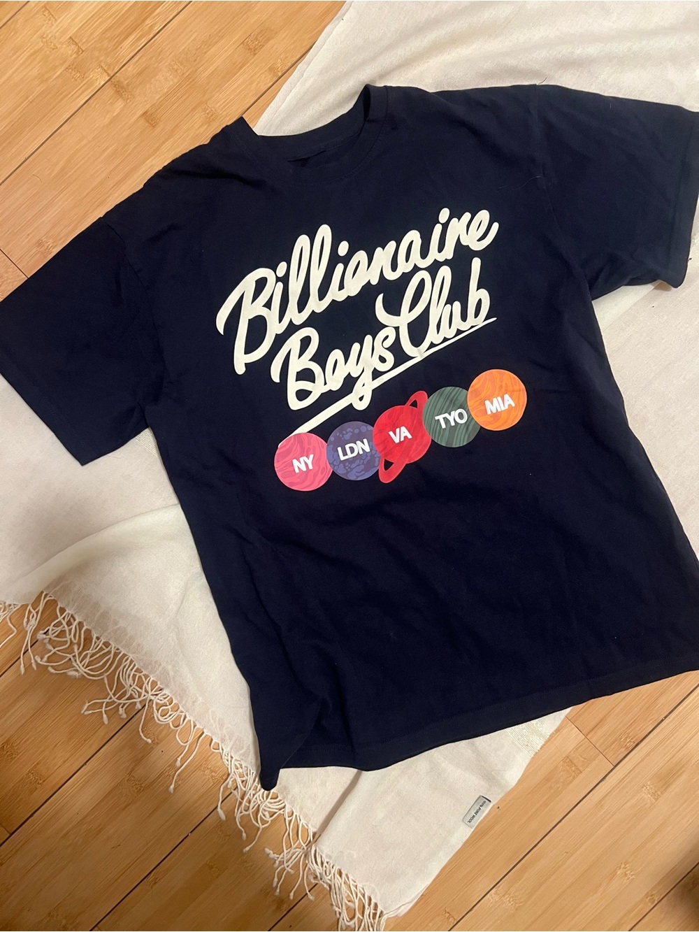 Billionaire Boys Club Navy Graphic T-Shirt Streetwear NY LDN MIA